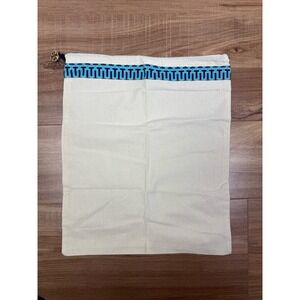 TORY BURCH Dust Bag Ivory Gold Logo Charm 14 x 11.5 New